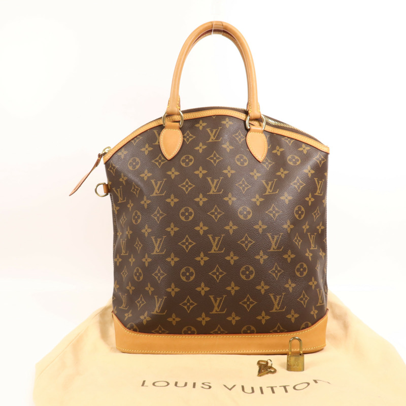 LOUIS VUITTON Monogram Lockit Vertical金扣手挽袋-8