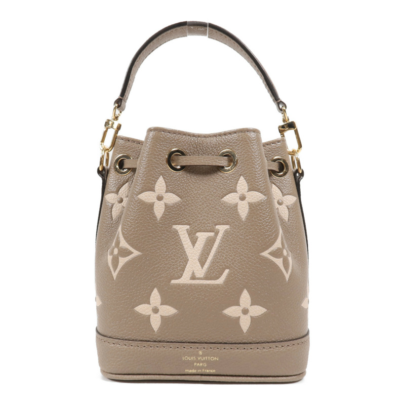 LOUIS VUITTON Monogram Empreinte Nano Noe金扣手挽肩背兩用袋-1
