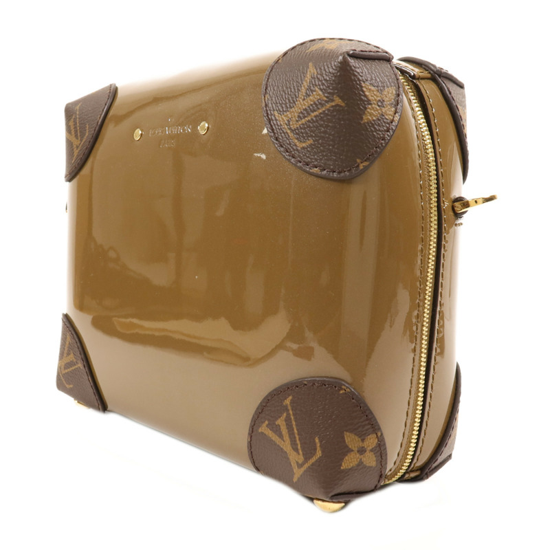 LOUIS VUITTON Monogram Vernis Venice金扣鏈帶肩背袋-2