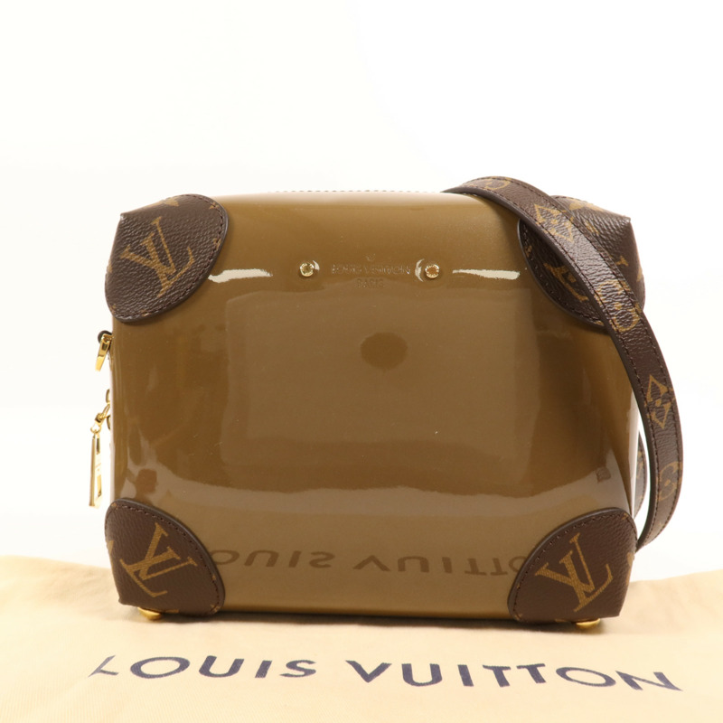 LOUIS VUITTON Monogram Vernis Venice金扣鏈帶肩背袋-8