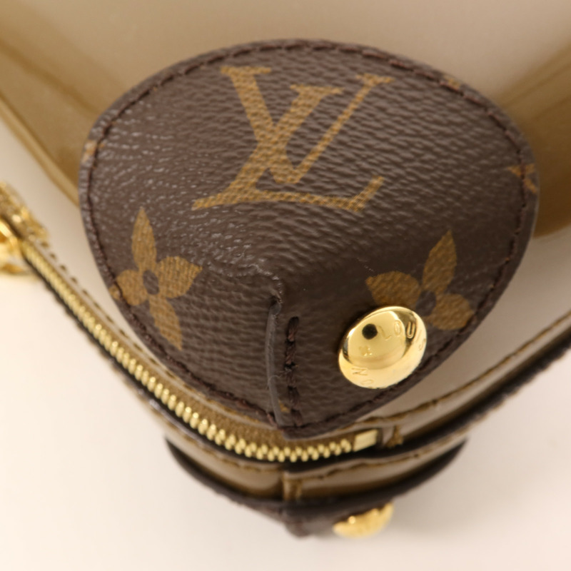 LOUIS VUITTON Monogram Vernis Venice金扣鏈帶肩背袋-10