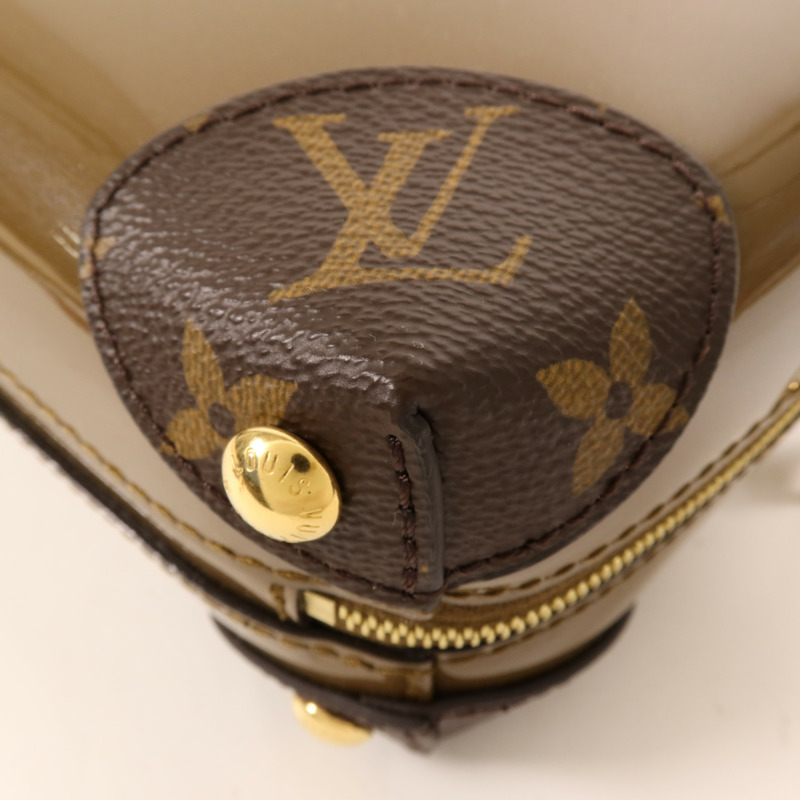 LOUIS VUITTON Monogram Vernis Venice金扣鏈帶肩背袋-11