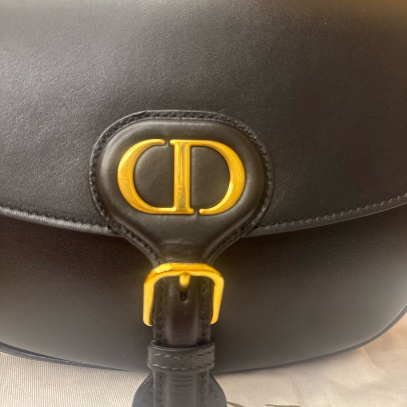 Dior Bobby 中號 黑金-10