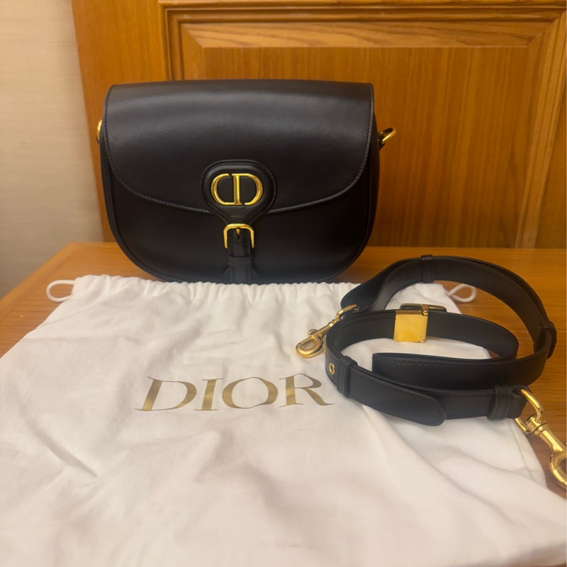 Dior Bobby 中號 黑金-12