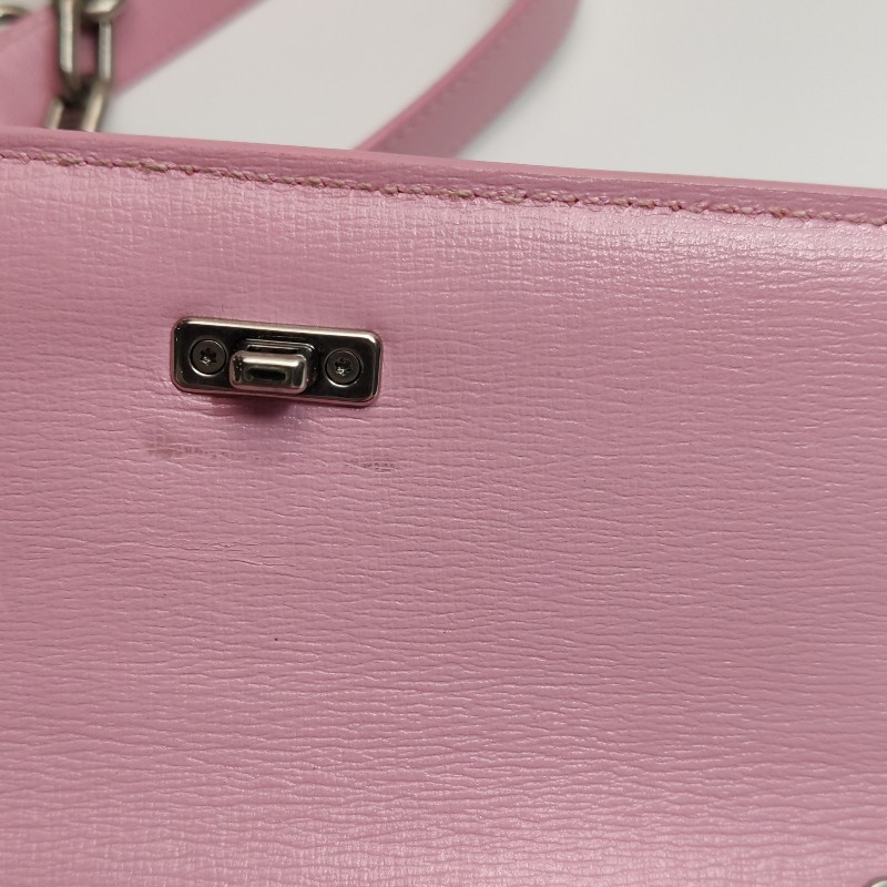 Balenciaga Gossip超小號牛皮純色雙B標識斜挎包單肩包-8