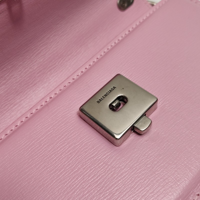 Balenciaga Gossip超小號牛皮純色雙B標識斜挎包單肩包-10