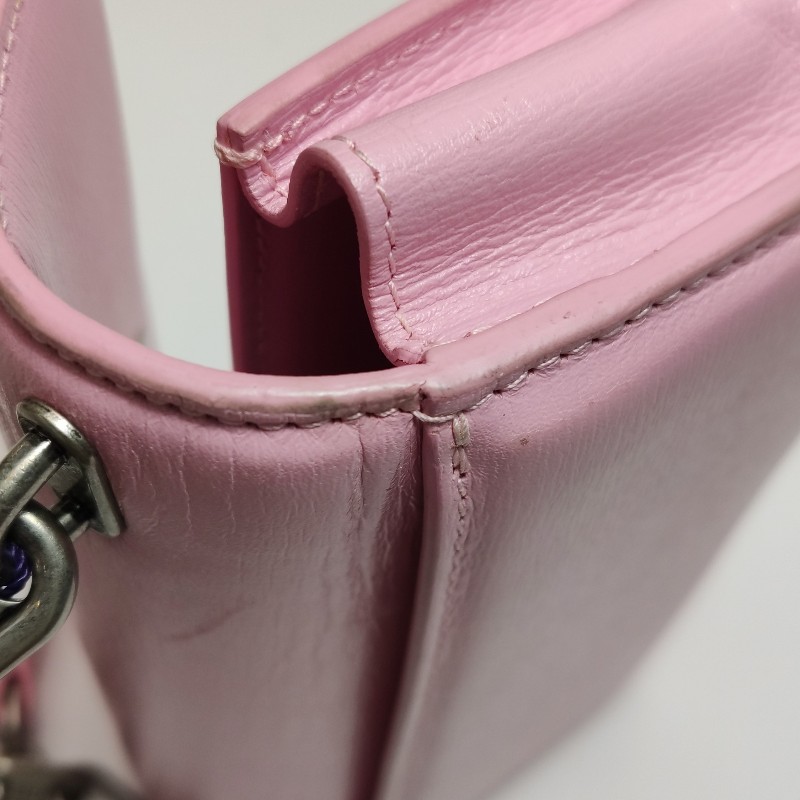 Balenciaga Gossip超小號牛皮純色雙B標識斜挎包單肩包-16