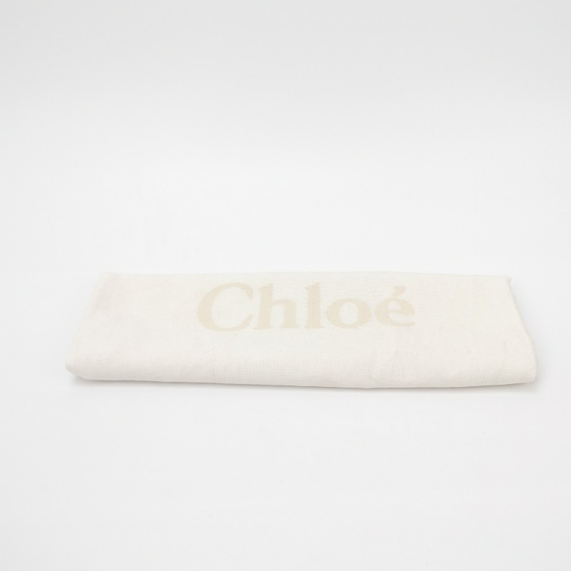 Chloe Marcie牛皮純色Logo壓紋馬鞍線跡單肩包斜挎包-8