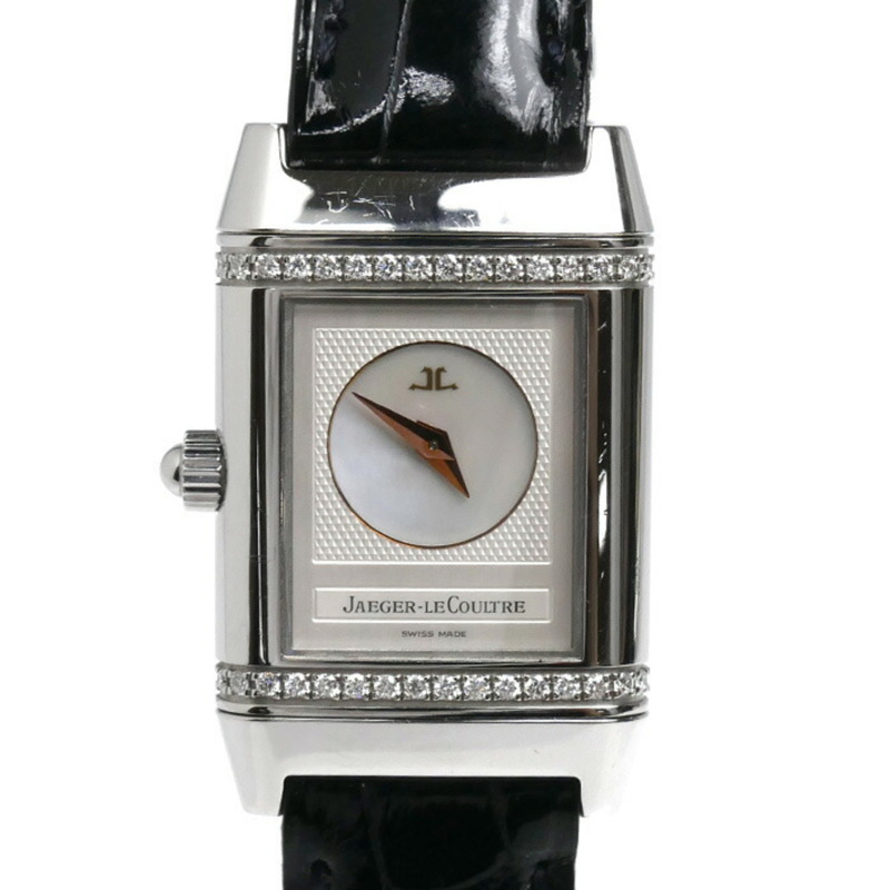 JAEGER-LECOULTRE Reverso Duet 鑽石錶圈腕錶，手動上鍊，266.8.44，男士-1