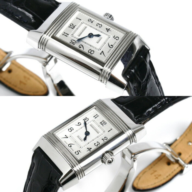 JAEGER-LECOULTRE Reverso Duet 鑽石錶圈腕錶，手動上鍊，266.8.44，男士-2