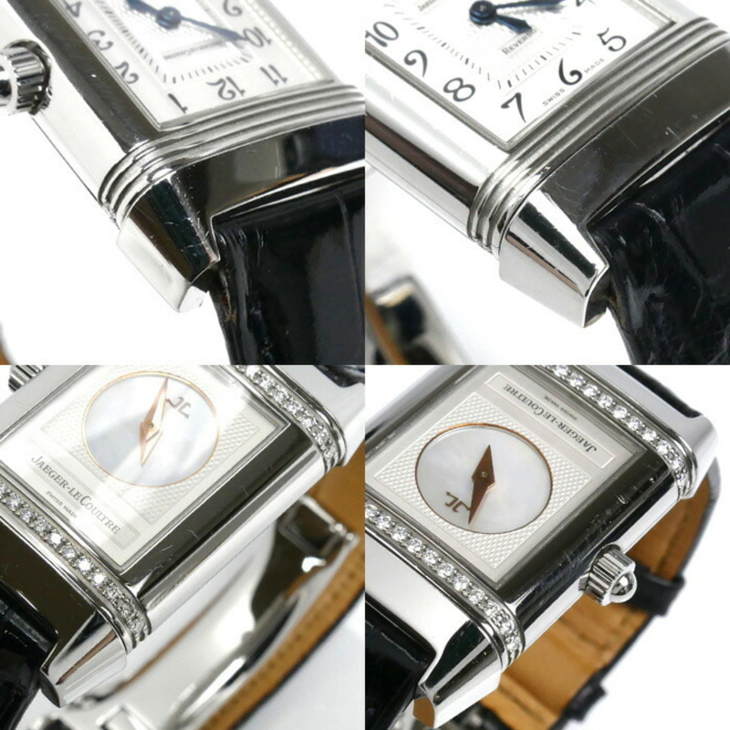 JAEGER-LECOULTRE Reverso Duet 鑽石錶圈腕錶，手動上鍊，266.8.44，男士-5