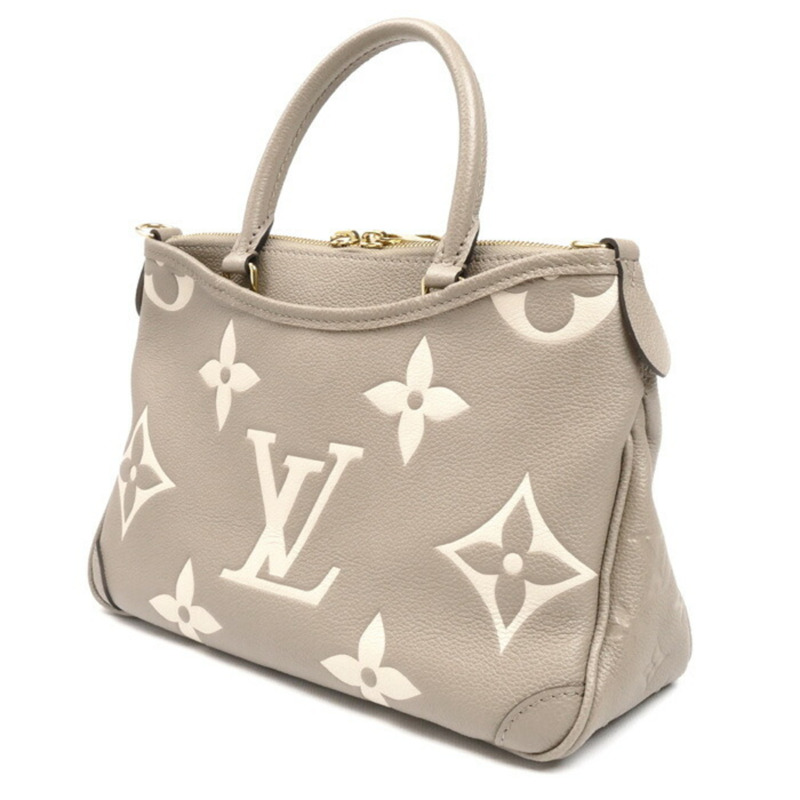 LOUIS VUITTON Trianon PM 雙色雙肩包，Monogram Empreinte 米色，M46585，女士-1