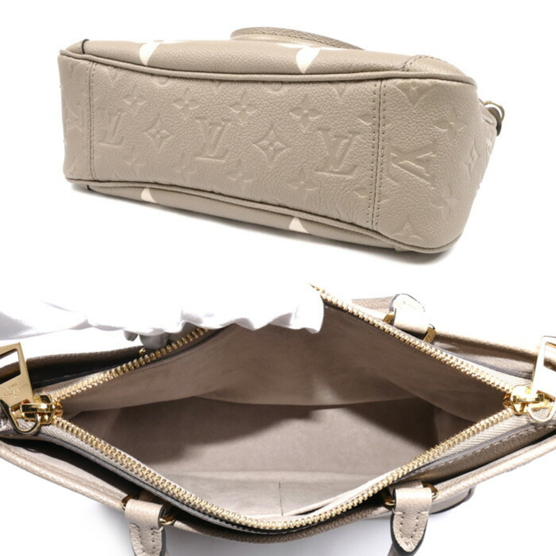 LOUIS VUITTON Trianon PM 雙色雙肩包，Monogram Empreinte 米色，M46585，女士-2