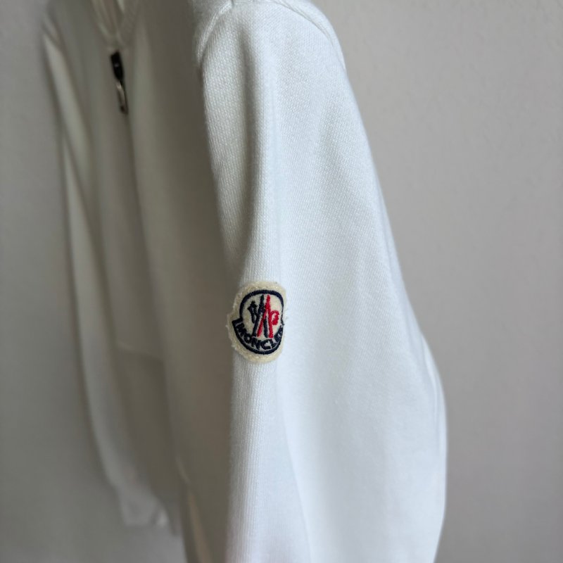 ::MONCLER: 白色拉鍊連帽外套 12號-2
