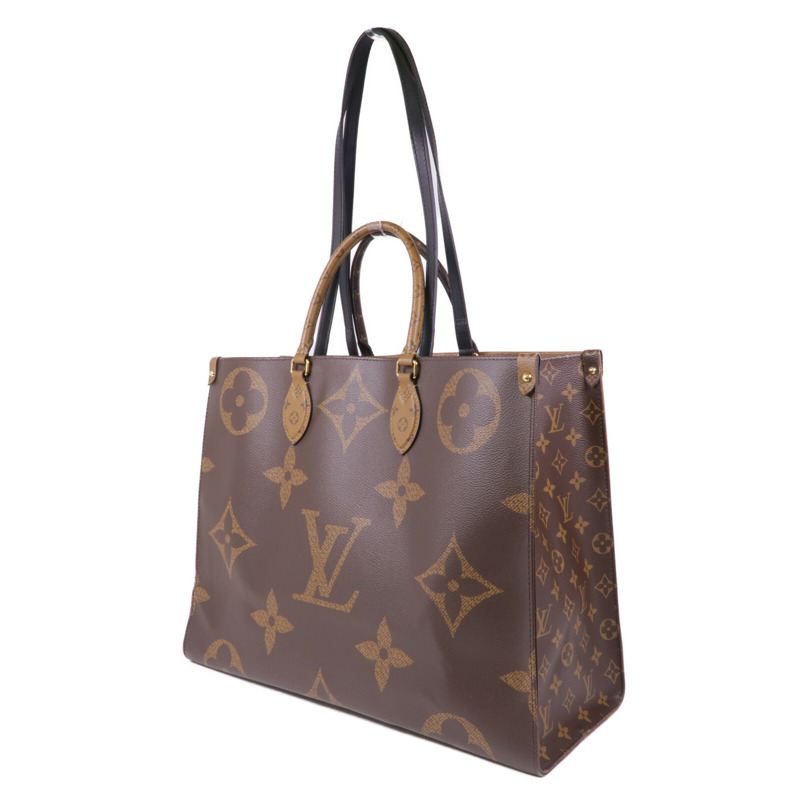 LOUIS VUITTON Monogram Giant/Reverse On The Go MM金扣手挽肩背兩用袋-2
