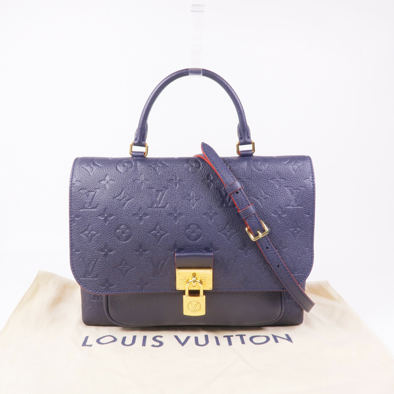 LOUIS VUITTON Monogram Empreinte Marignan金扣手挽肩背兩用袋-16