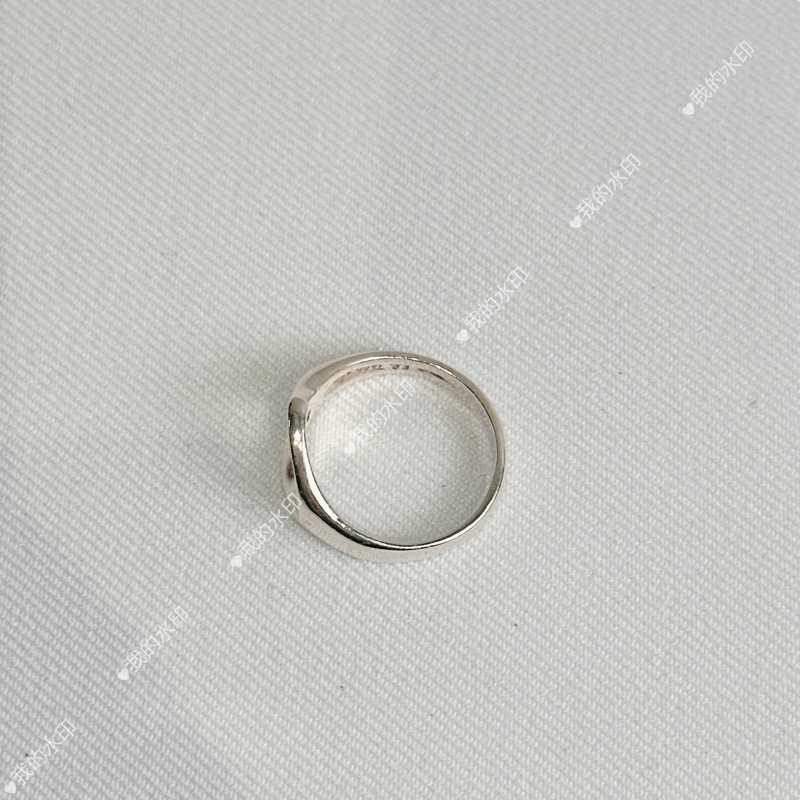 莉亞精品♡ Tiffany&co愛心銀戒指 戒圍8二手美品-6
