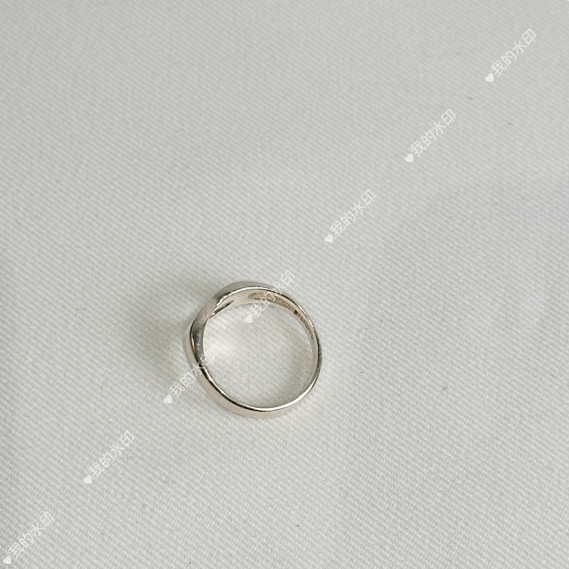 莉亞精品♡ Tiffany&co愛心銀戒指 戒圍8二手美品-7