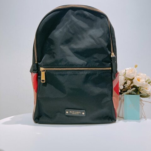 TW4486 Burberry巴寶莉 輕巧尼龍料背包 blue Label Nylon Backpack Black