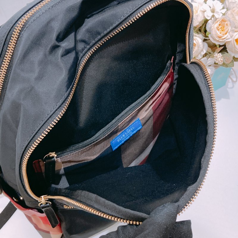 TW4486 Burberry巴寶莉 輕巧尼龍料背包 blue Label Nylon Backpack Black-17
