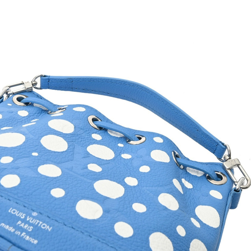 路易威登 Monogram Empreinte Nano Noe LV×YK Yayoi Kusama 2-Way Blue Clair M81985 男孩皮革手提包,未使用-4