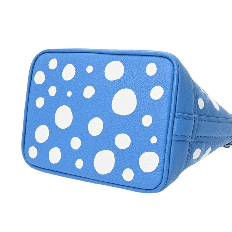 路易威登 Monogram Empreinte Nano Noe LV×YK Yayoi Kusama 2-Way Blue Clair M81985 男孩皮革手提包,未使用-5