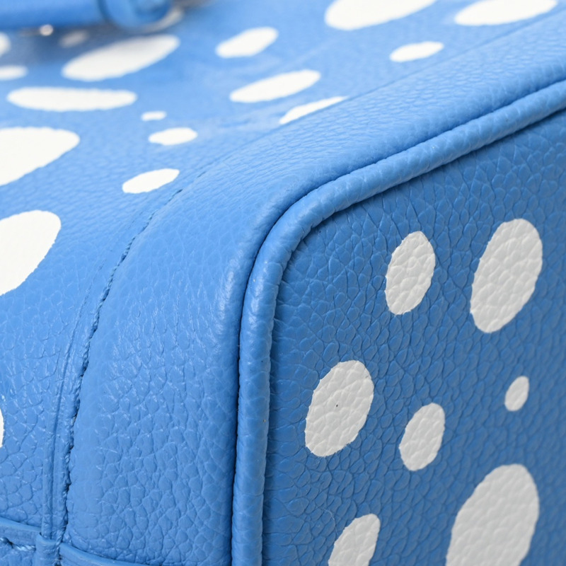 路易威登 Monogram Empreinte Nano Noe LV×YK Yayoi Kusama 2-Way Blue Clair M81985 男孩皮革手提包，未使用-6