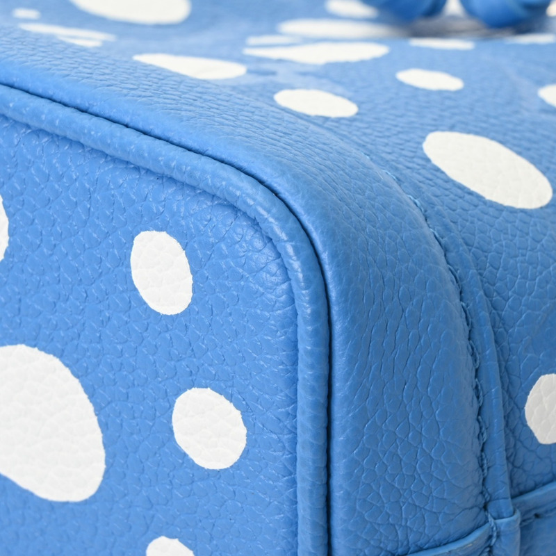 路易威登 Monogram Empreinte Nano Noe LV×YK Yayoi Kusama 2-Way Blue Clair M81985 男孩皮革手提包，未使用-7