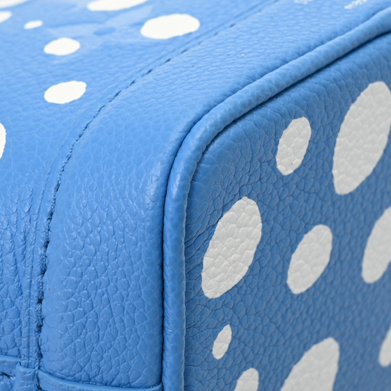 路易威登 Monogram Empreinte Nano Noe LV×YK Yayoi Kusama 2-Way Blue Clair M81985 男孩皮革手提包，未使用-8