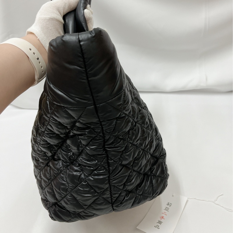 莉亞精品♡Chanel A48611 手提空氣包 黑 九新美包-10
