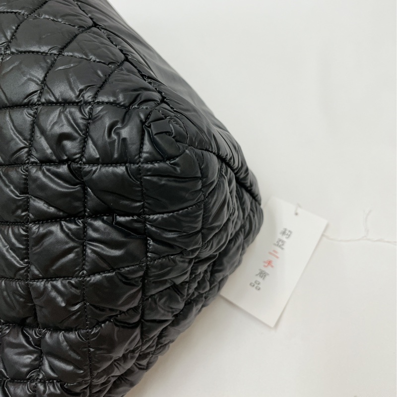 莉亞精品♡Chanel A48611 手提空氣包 黑 九新美包-11