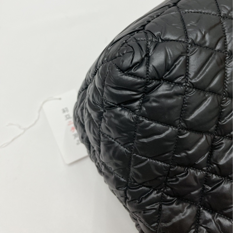 莉亞精品♡Chanel A48611 手提空氣包 黑 九新美包-13