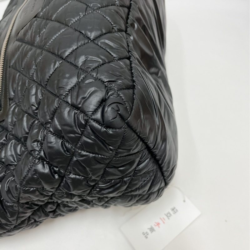 莉亞精品♡Chanel A48611 手提空氣包 黑 九新美包-14