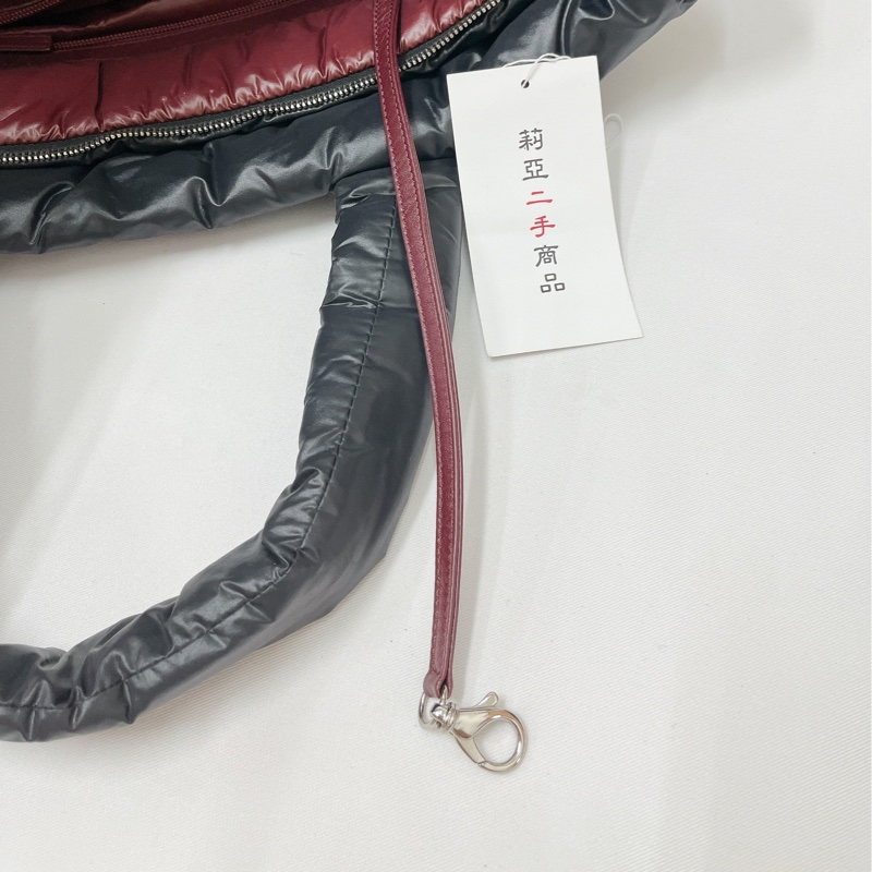 莉亞精品♡Chanel A48611 手提空氣包 黑 九新美包-17