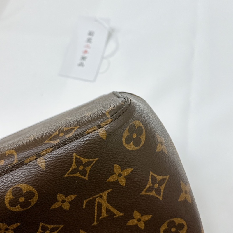 莉亞精品♡LV M43569 藍皮革水桶包 二手-9