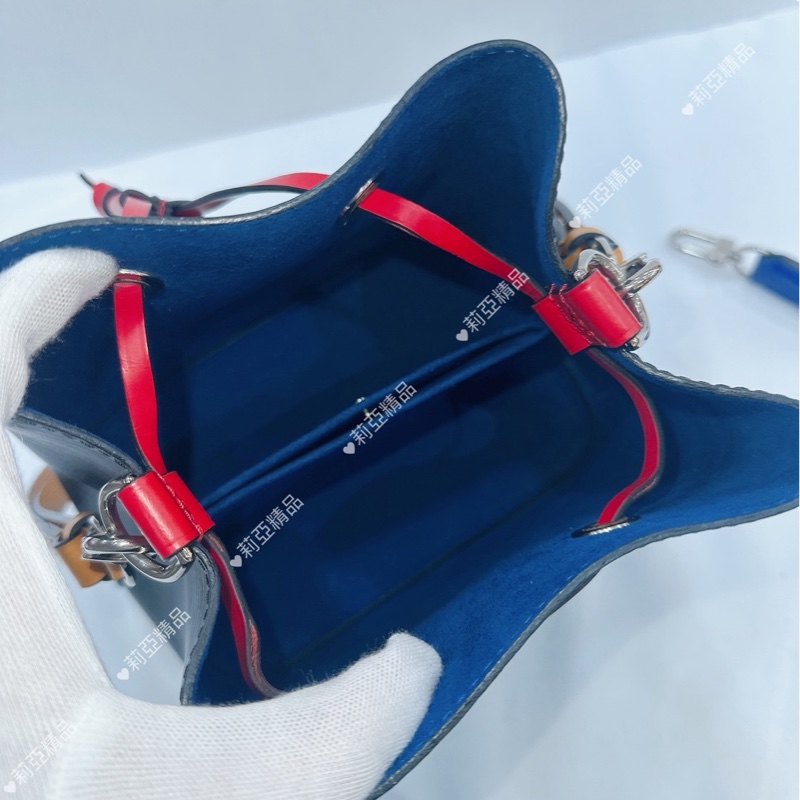 莉亞精品♡LV M25853 黑水波紋小水桶 二手-9