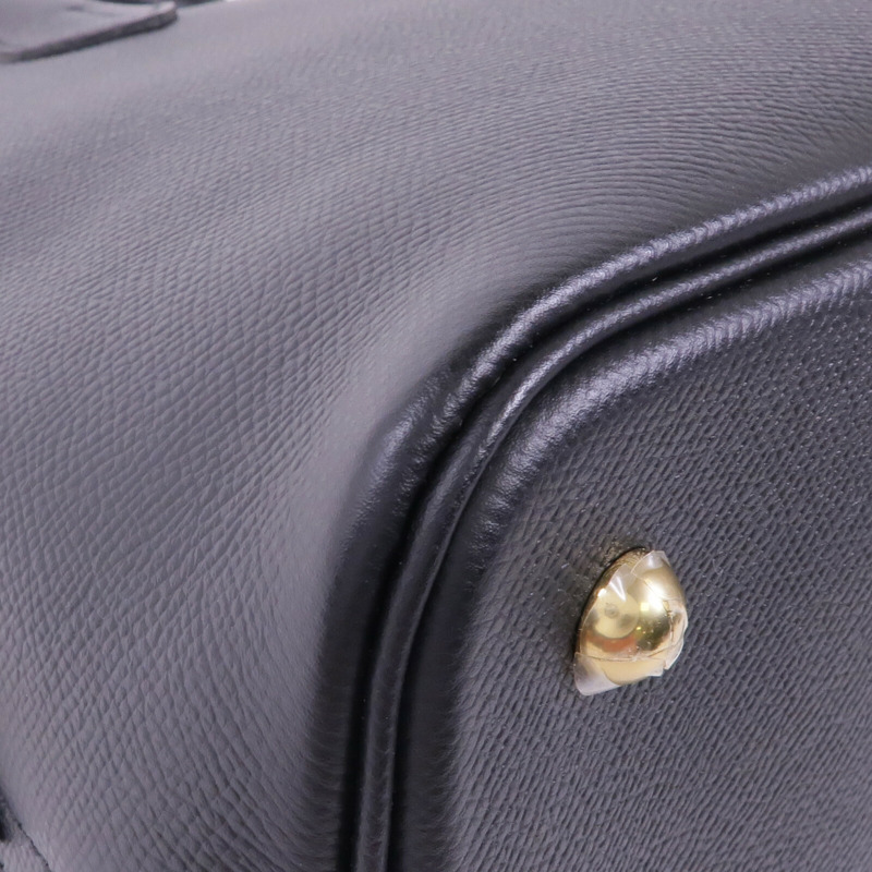 HERMES Epsom皮革Bolide 1923 30金扣手挽肩背兩用袋Noir-10