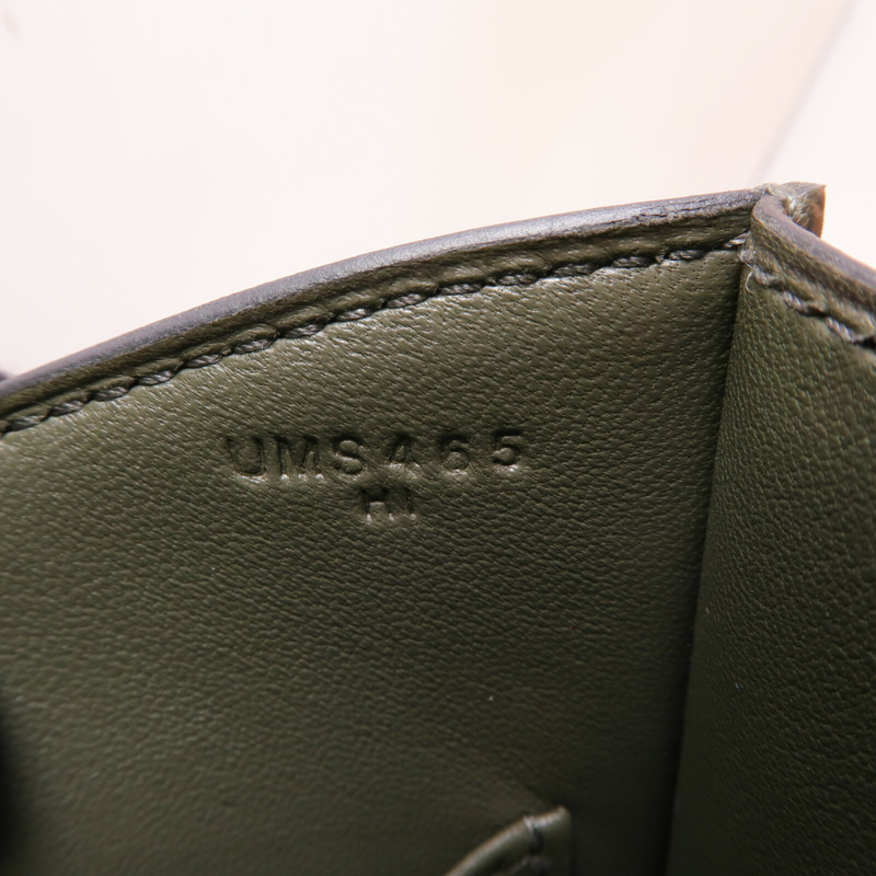 HERMES Epsom皮革Constance 24金扣肩背袋Vert De Gris-6