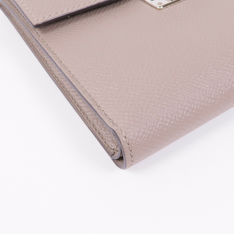 HERMES Epsom皮革Clic Wallet銀扣錢包Etoupe-11