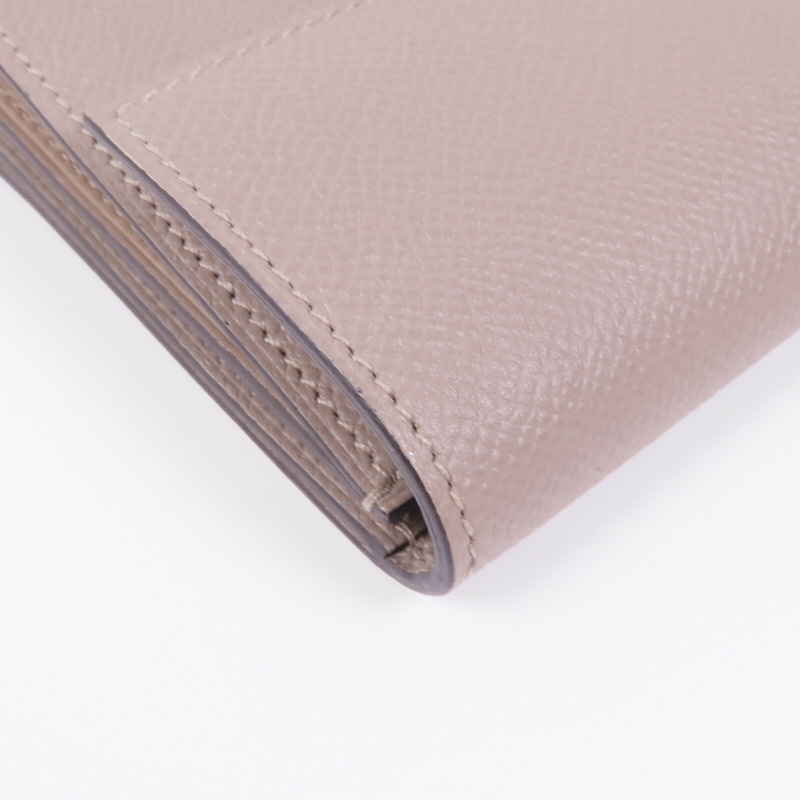 HERMES Epsom皮革Clic Wallet銀扣錢包Etoupe-12