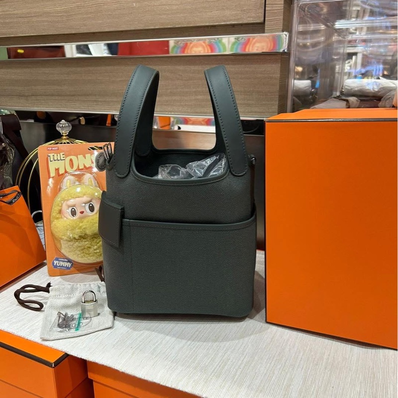 Hermes Picotin 18 cargo,STAMP K, Vert-3
