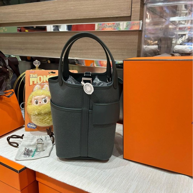 Hermes Picotin 18 cargo,STAMP K, Vert-4