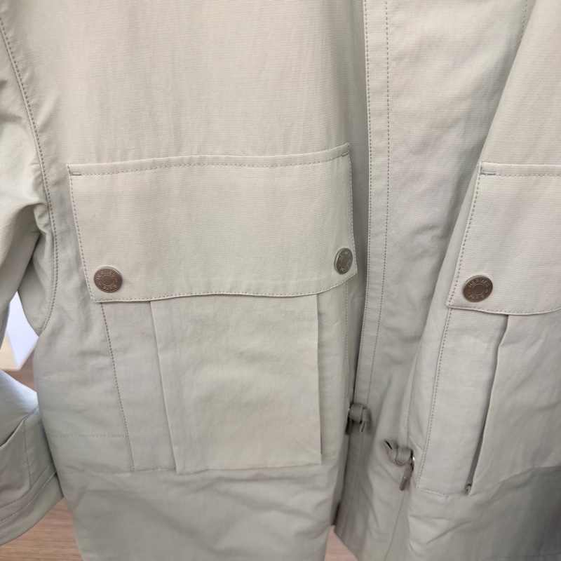Hermes 霧白色男版外套-1