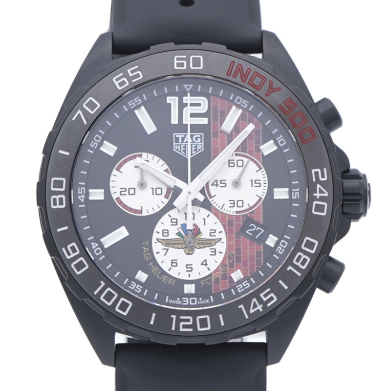 像新的一樣 TAG Heuer Formula 1 Indy 500 限量版 CAZ101AD.FT8024 石英手錶,不銹鋼/橡膠,黑色錶盤,1573 HEUER 男士-0