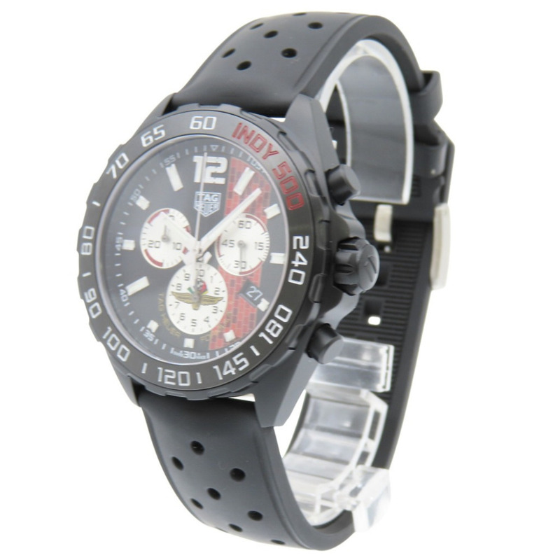 像新的一樣 TAG Heuer Formula 1 Indy 500 限量版 CAZ101AD.FT8024 石英手錶,不銹鋼/橡膠,黑色錶盤,1573 HEUER 男士-1