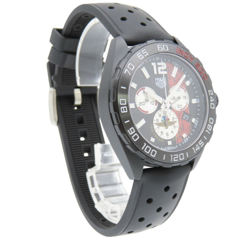 像新的一樣 TAG Heuer Formula 1 Indy 500 限量版 CAZ101AD.FT8024 石英手錶,不銹鋼/橡膠,黑色錶盤,1573 HEUER 男士-2