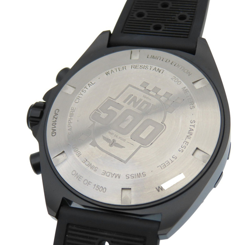 像新的一樣 TAG Heuer Formula 1 Indy 500 限量版 CAZ101AD.FT8024 石英手錶,不銹鋼/橡膠,黑色錶盤,1573 HEUER 男士-5