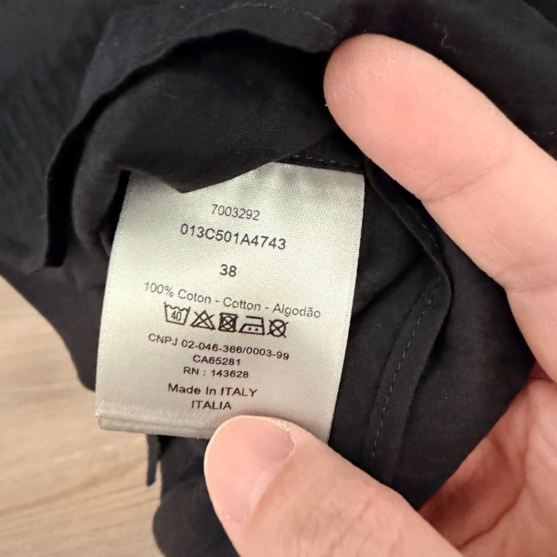 Dior 男士黑色長袖襯衫-6