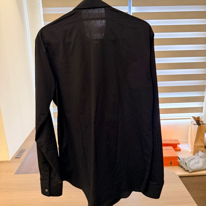 Dior 男士黑色長袖襯衫-7