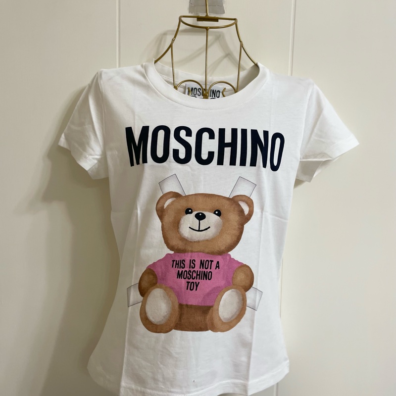 moschino 小熊白t-0